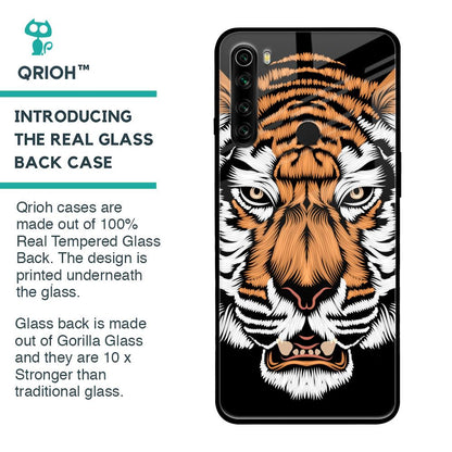 Angry Tiger Glass Case For Xiaomi Redmi Note 8