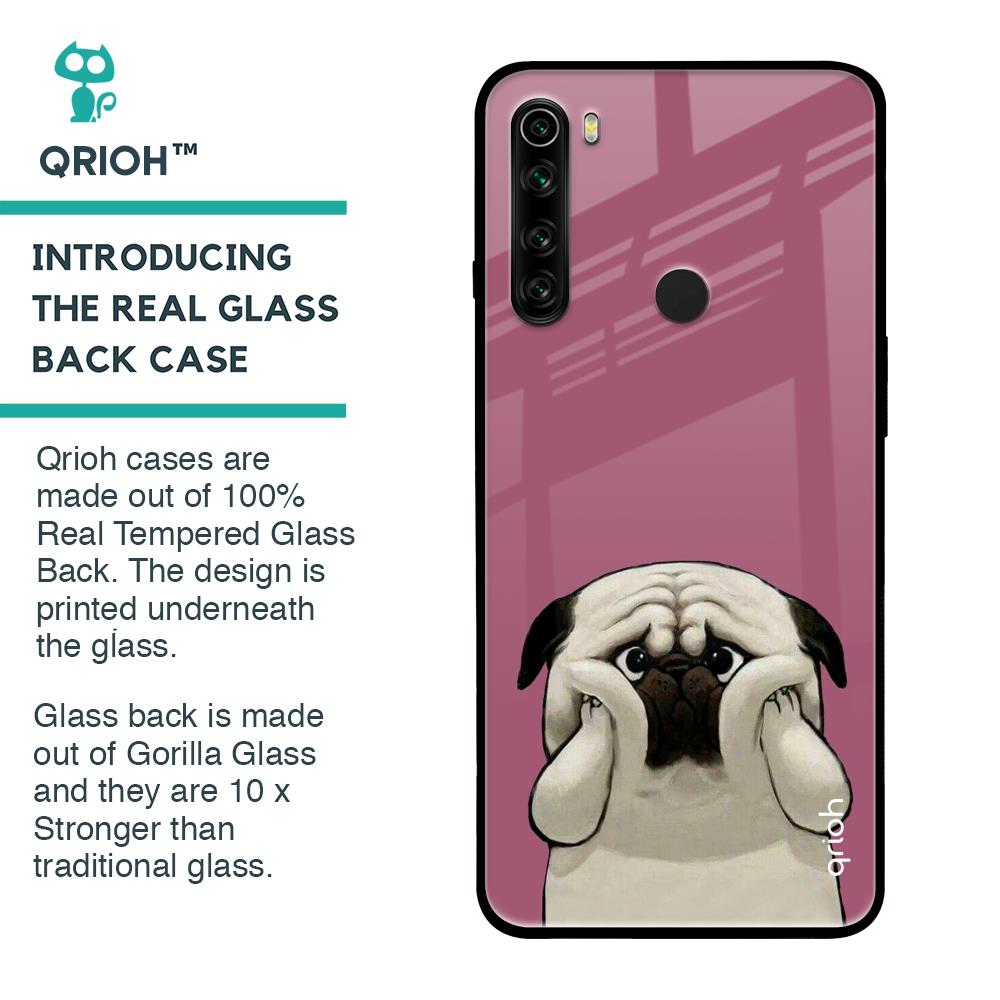 Funny Pug Face Glass Case For Xiaomi Redmi Note 8