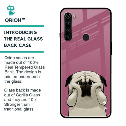 Funny Pug Face Glass Case For Xiaomi Redmi Note 8
