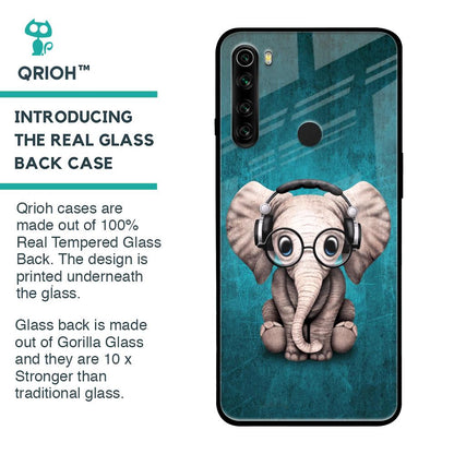 Adorable Baby Elephant Glass Case For Xiaomi Redmi Note 8