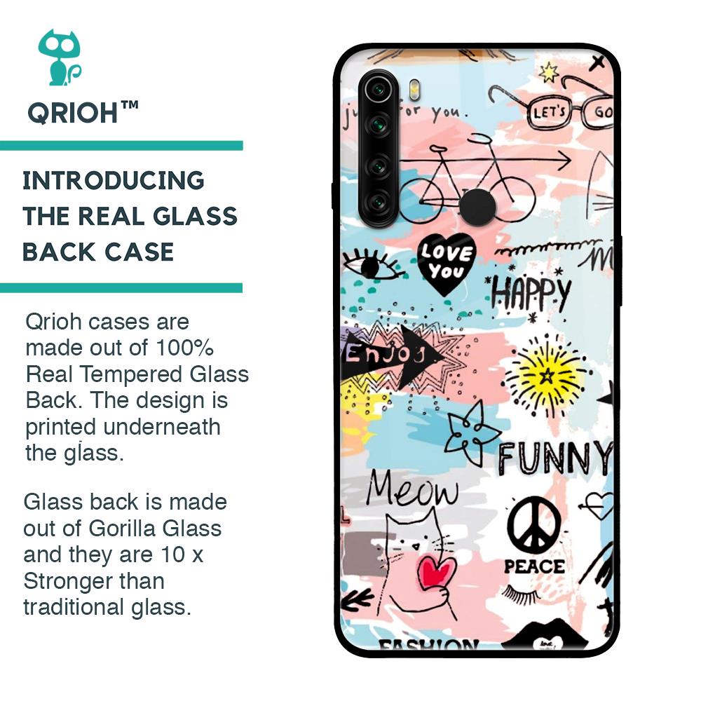 Just For You Glass Case For Xiaomi Redmi Note 8
