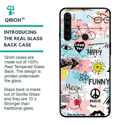 Just For You Glass Case For Xiaomi Redmi Note 8