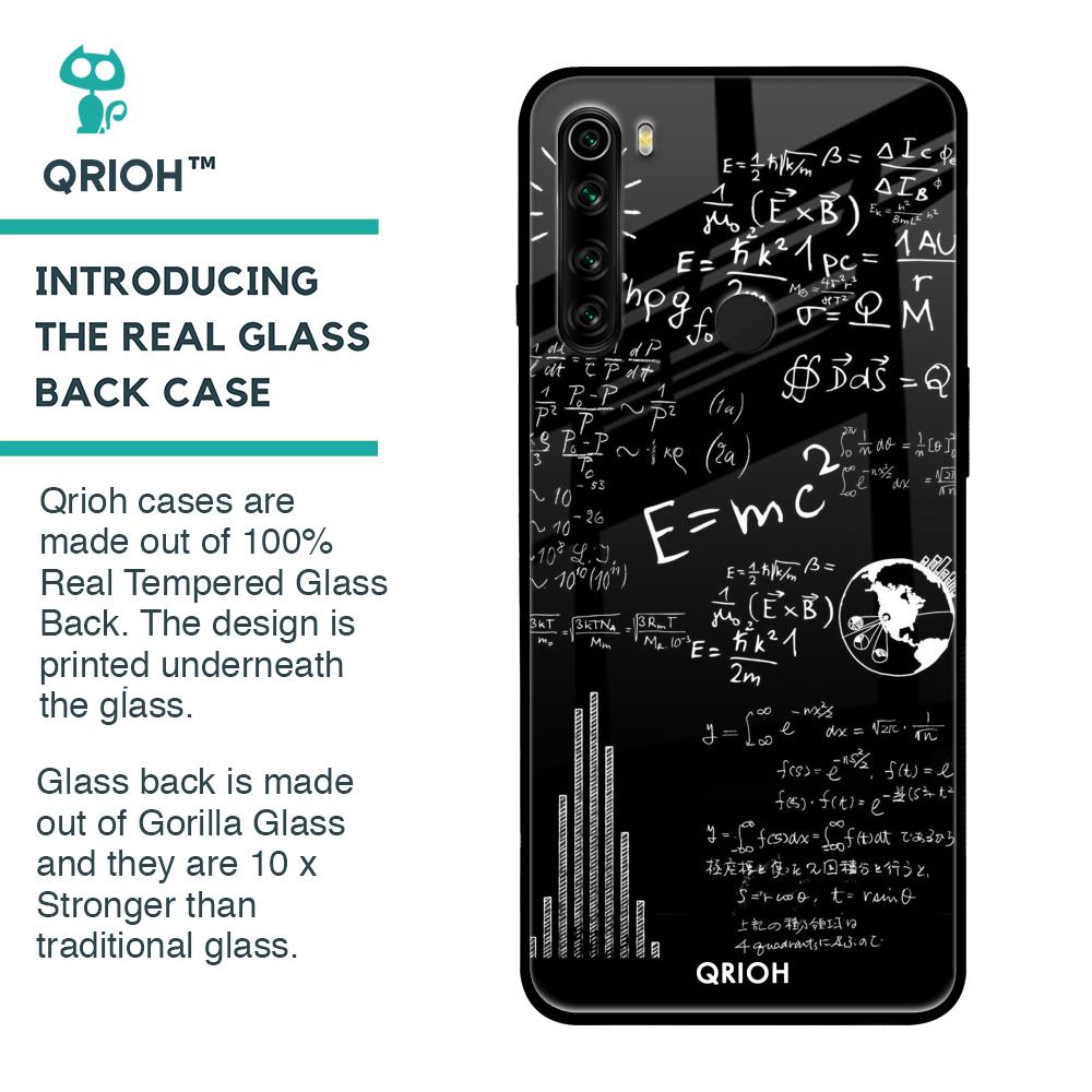 Funny Math Glass Case for Xiaomi Redmi Note 8