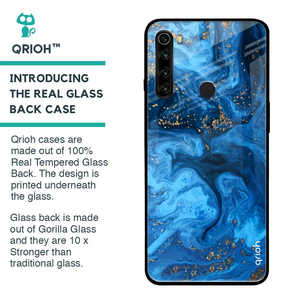 Gold Sprinkle Glass case for Xiaomi Redmi Note 8