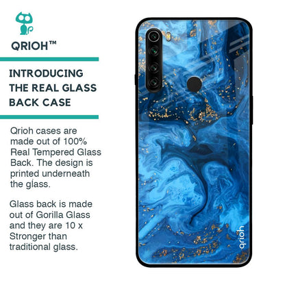 Gold Sprinkle Glass case for Xiaomi Redmi Note 8