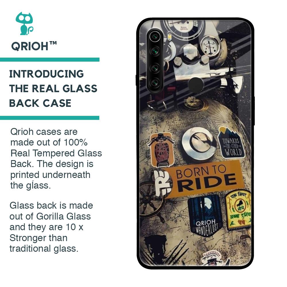 Ride Mode On Glass Case for Xiaomi Redmi Note 8