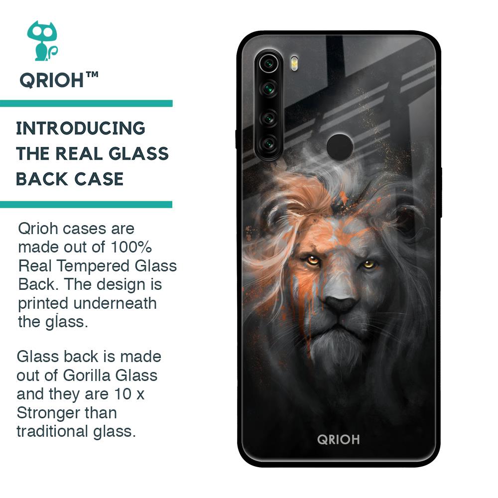 Devil Lion Glass Case for Xiaomi Redmi Note 8