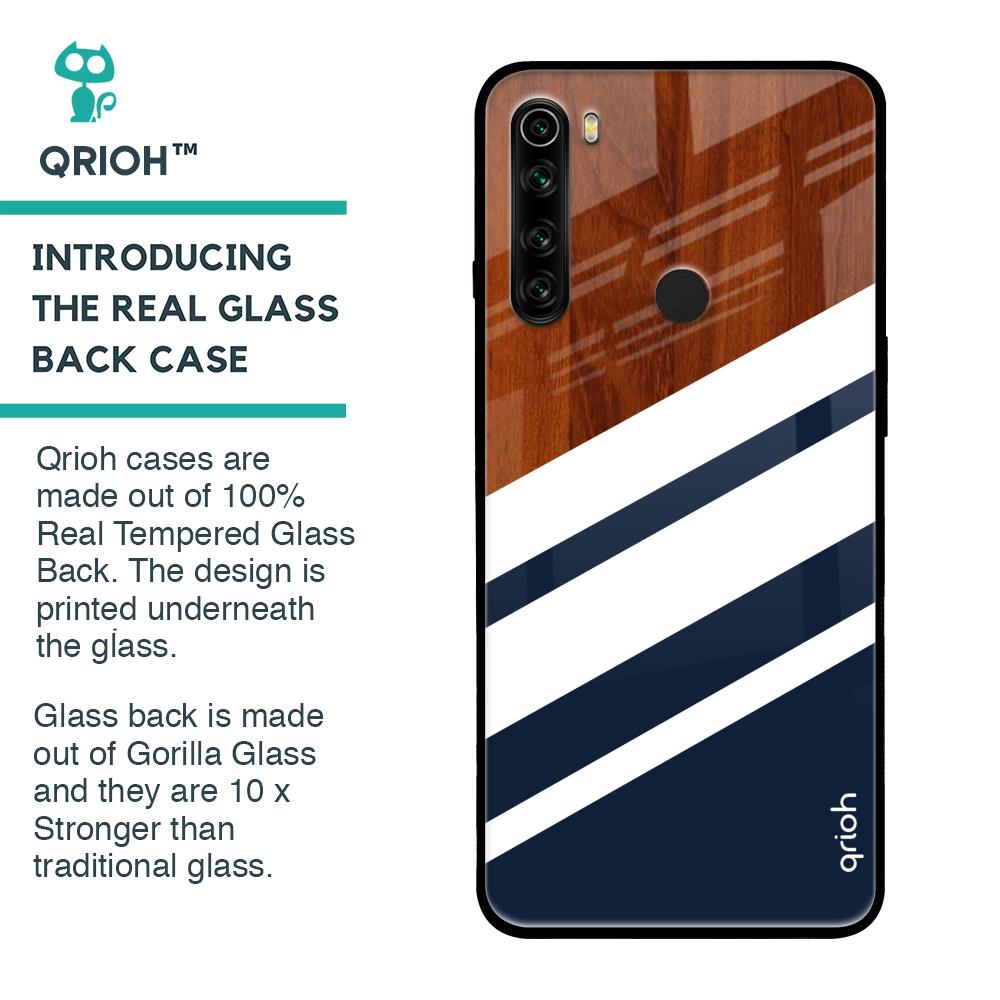 Bold Stripes Glass case for Xiaomi Redmi Note 8