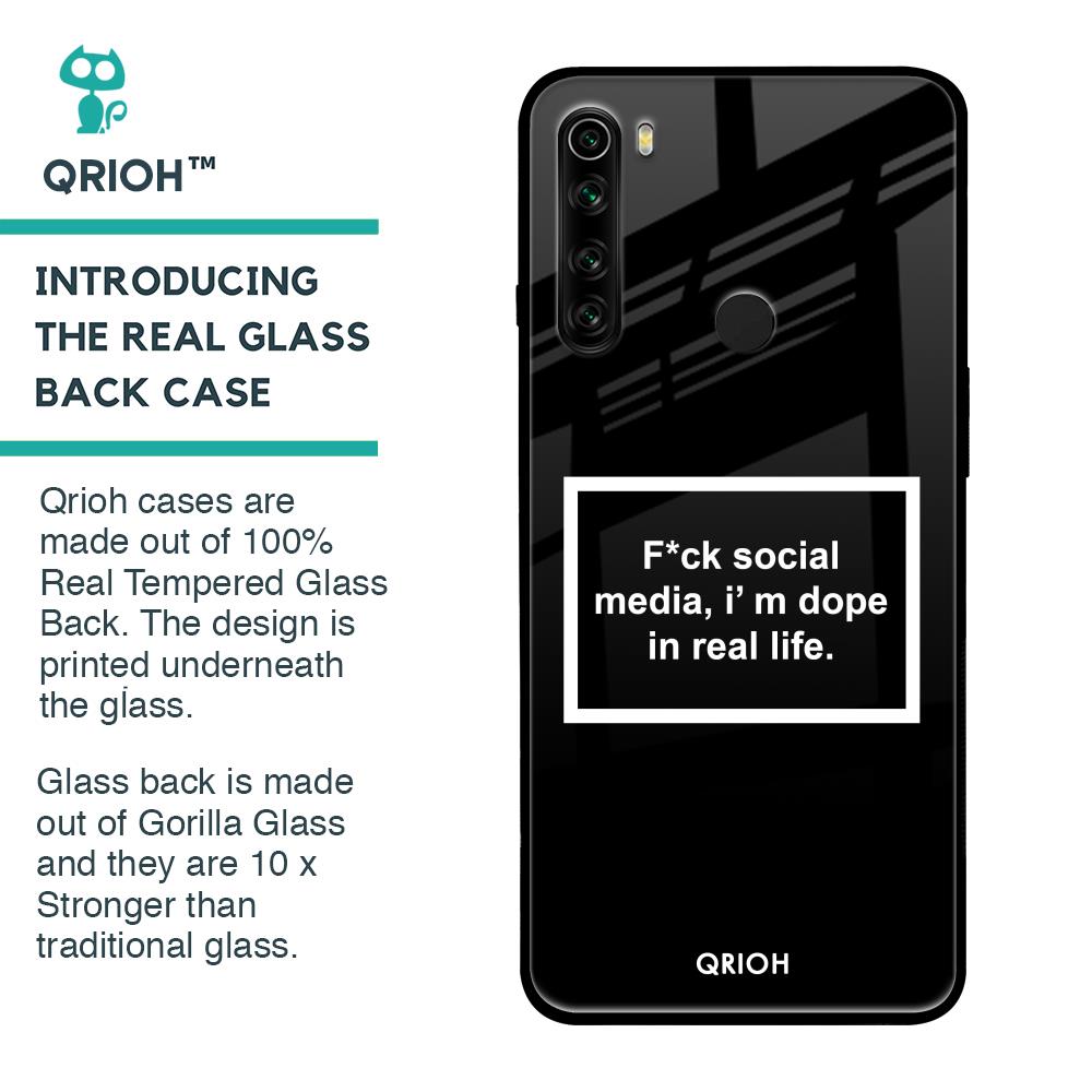 Dope In Life Glass Case for Xiaomi Redmi Note 8