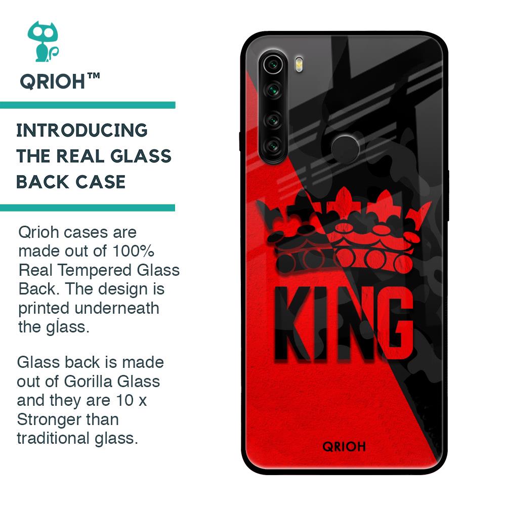 I Am A King Glass Case for Xiaomi Redmi Note 8