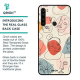 Abstract Faces Glass Case for Xiaomi Redmi Note 8