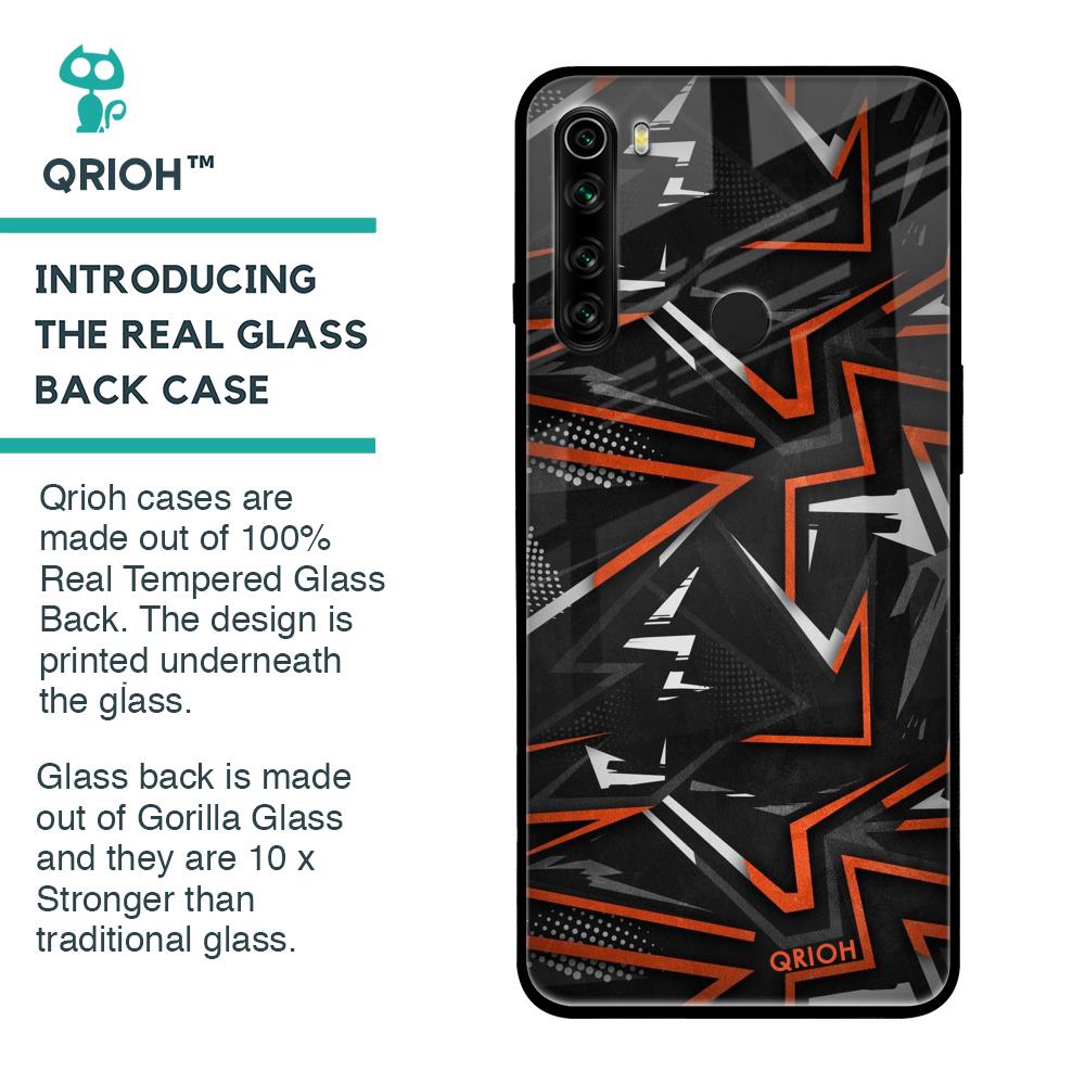 Vector Art Glass Case for Xiaomi Redmi Note 8