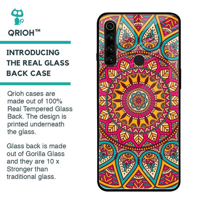 Elegant Mandala Glass Case for Xiaomi Redmi Note 8