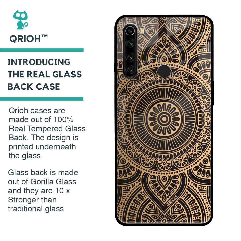 Luxury Mandala Glass Case for Xiaomi Redmi Note 8