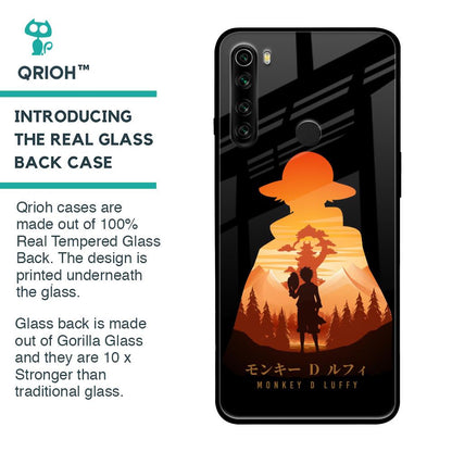 Luffy One Piece Glass Case for Xiaomi Redmi Note 8