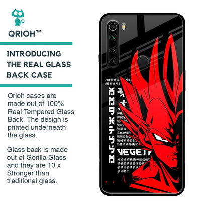 Red Vegeta Glass Case for Xiaomi Redmi Note 8