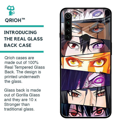 Anime Eyes Glass Case for Xiaomi Redmi Note 8