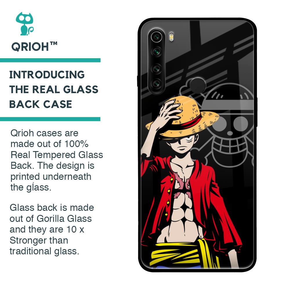 Hat Crew Glass Case for Xiaomi Redmi Note 8