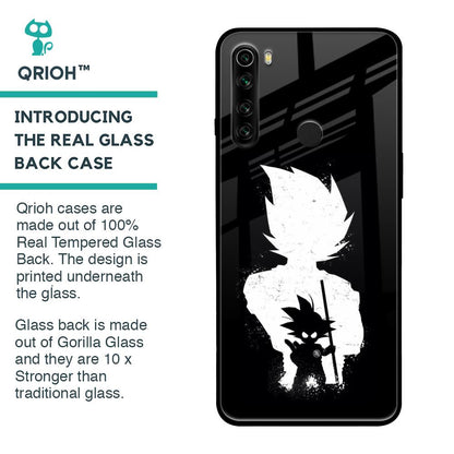 Monochrome Goku Glass Case for Xiaomi Redmi Note 8
