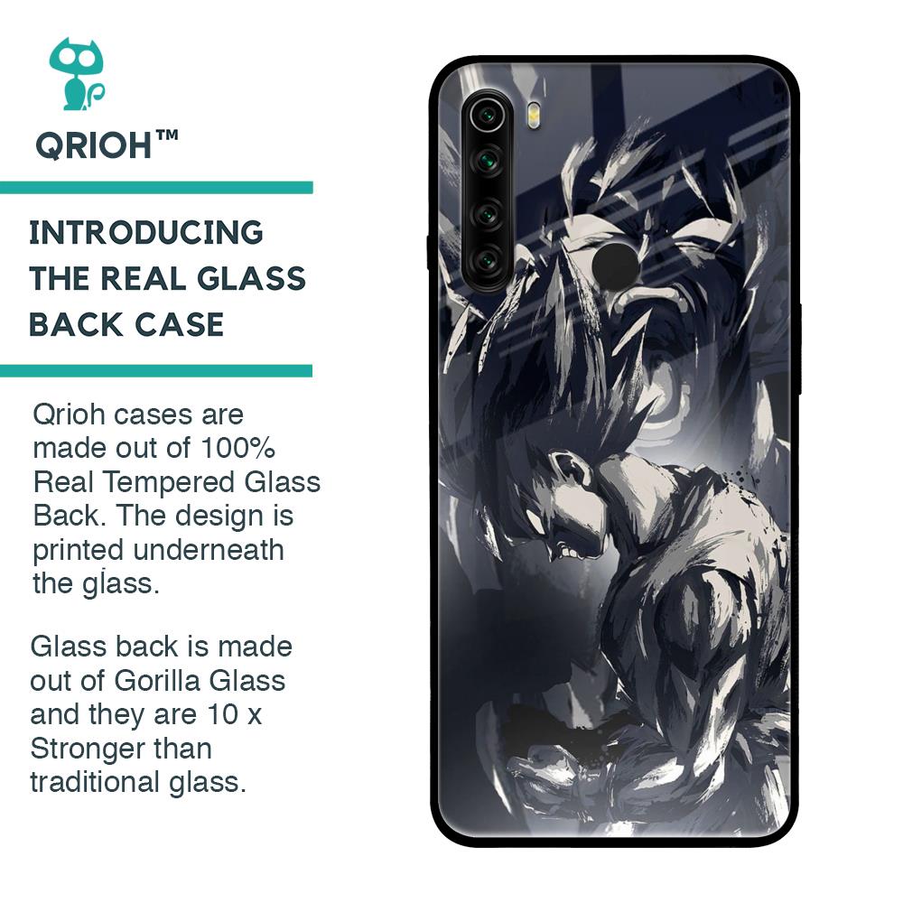Sketch Art DB Glass Case for Xiaomi Redmi Note 8