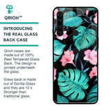 Tropical Leaves & Pink Flowers Glass case for Xiaomi Redmi Note 8