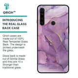 Purple Gold Marble Glass Case for Xiaomi Redmi Note 8