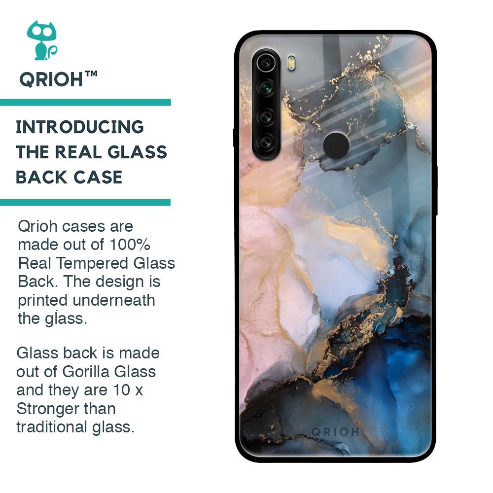 Marble Ink Abstract Glass Case for Xiaomi Redmi Note 8
