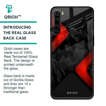 Modern Camo Abstract Glass Case for Xiaomi Redmi Note 8