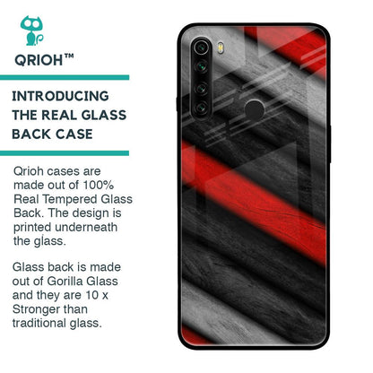 Soft Wooden Texture Glass Case for Xiaomi Redmi Note 8