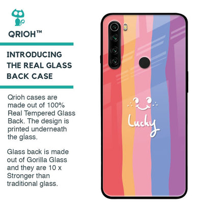 Lucky Abstract Glass Case for Xiaomi Redmi Note 8