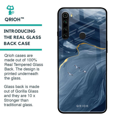 Deep Ocean Marble Glass Case for Xiaomi Redmi Note 8
