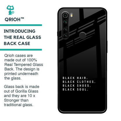 Black Soul Glass Case for Xiaomi Redmi Note 8