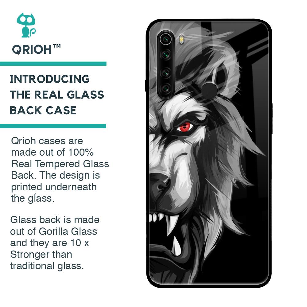 Wild Lion Glass Case for Xiaomi Redmi Note 8