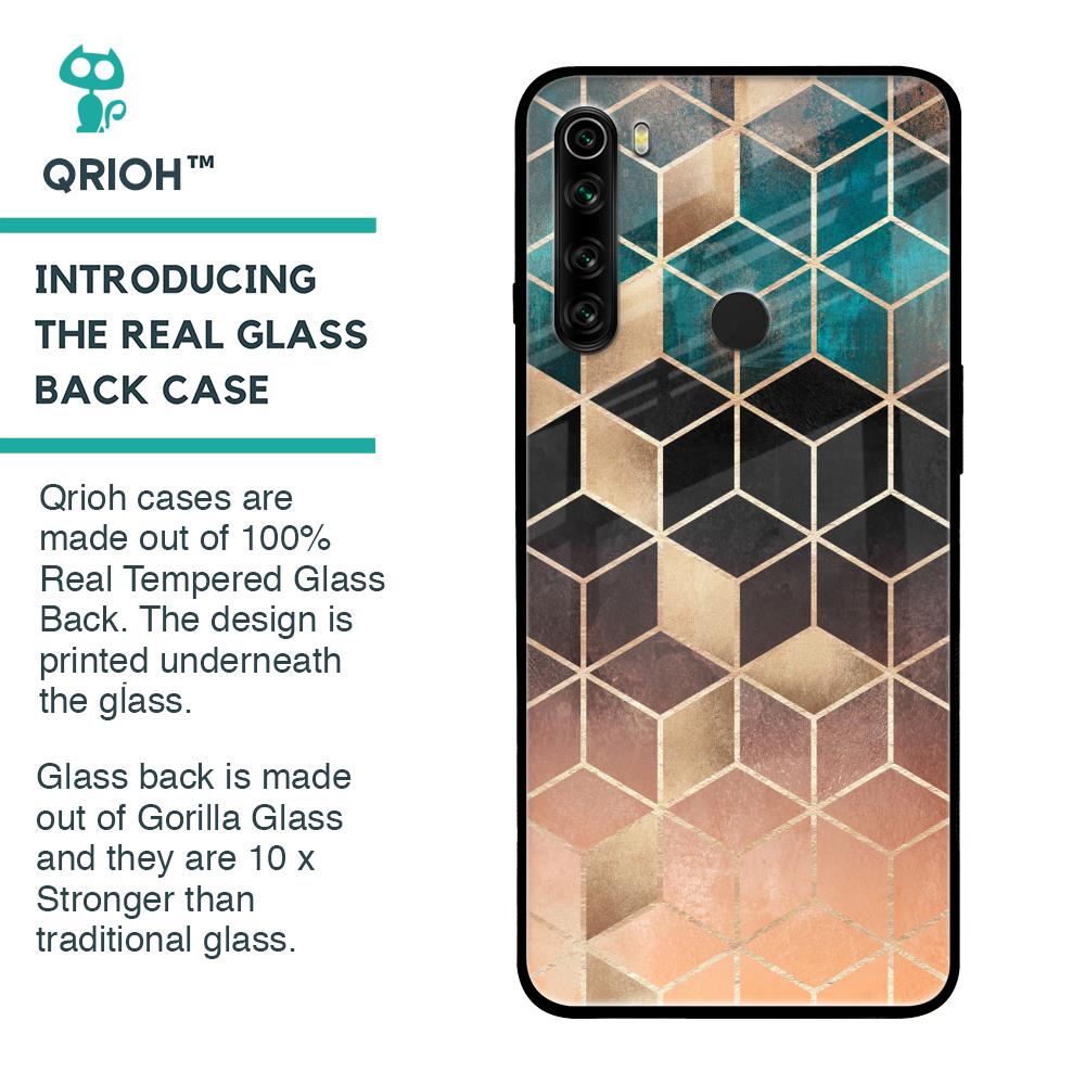 Bronze Texture Glass Case for Xiaomi Redmi Note 8
