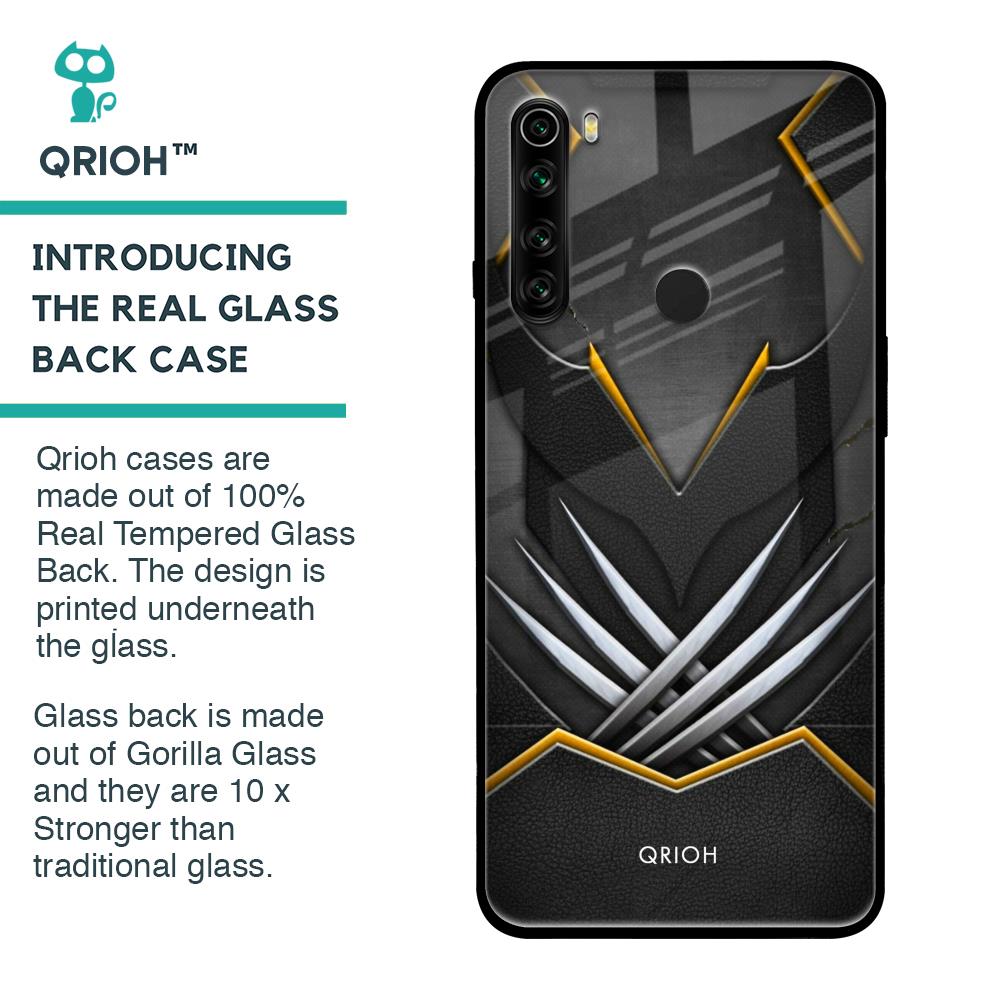 Black Warrior Glass Case for Xiaomi Redmi Note 8