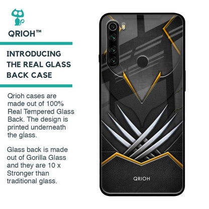 Black Warrior Glass Case for Xiaomi Redmi Note 8