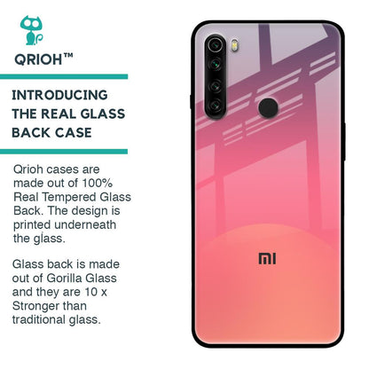 Sunset Orange Glass Case for Xiaomi Redmi Note 8