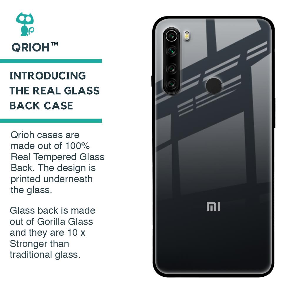 Stone Grey Glass Case For Xiaomi Redmi Note 8