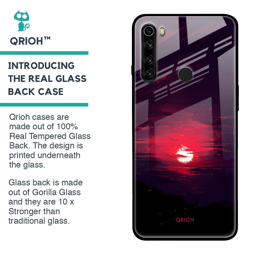Morning Red Sky Glass Case For Xiaomi Redmi Note 8