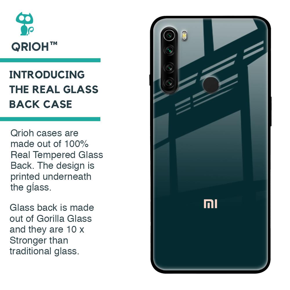 Hunter Green Glass Case For Xiaomi Redmi Note 8