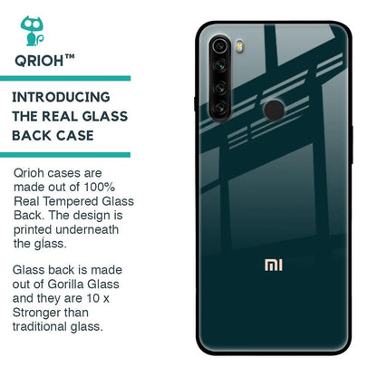 Hunter Green Glass Case For Xiaomi Redmi Note 8