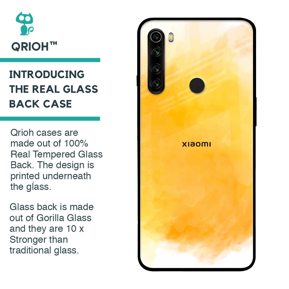 Rustic Orange Glass Case for Xiaomi Redmi Note 8