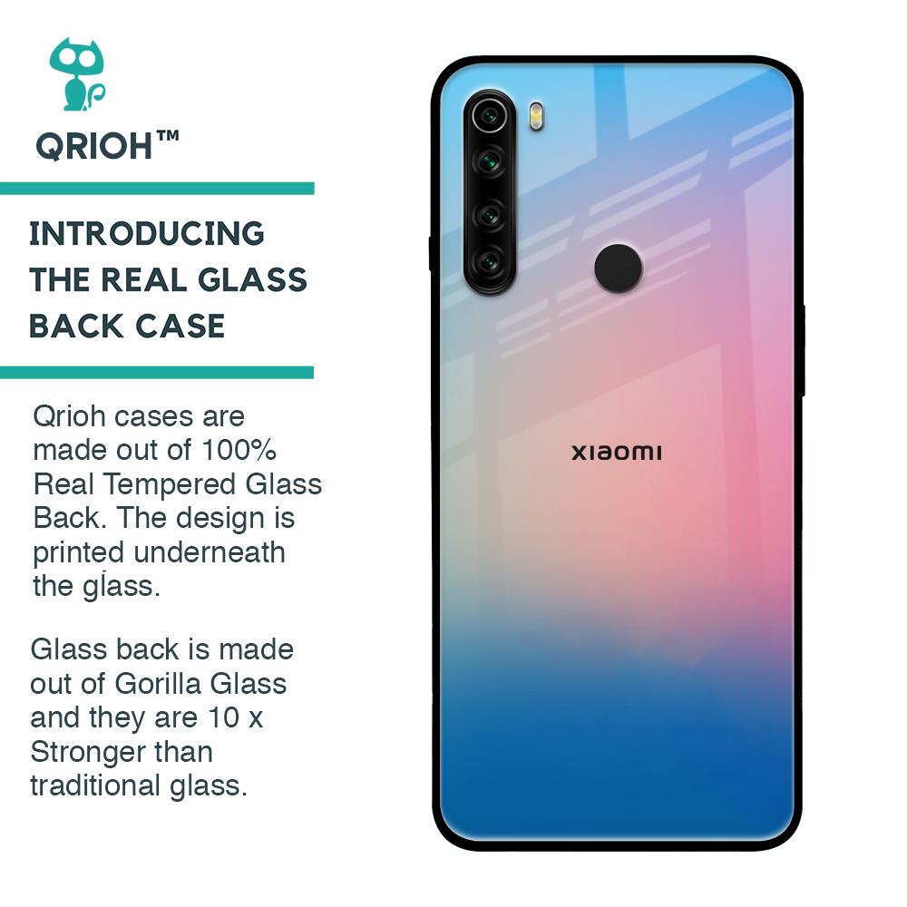Blue & Pink Ombre Glass case for Xiaomi Redmi Note 8