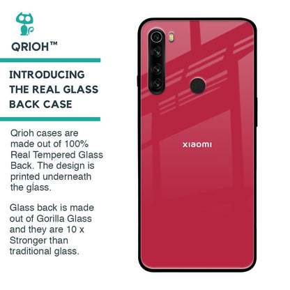 Solo Maroon Glass case for Xiaomi Redmi Note 8