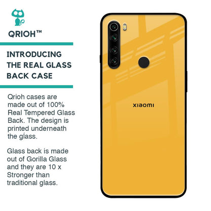 Fluorescent Yellow Glass case for Xiaomi Redmi Note 8