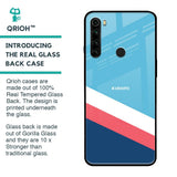 Pink & White Stripes Glass Case For Xiaomi Redmi Note 8