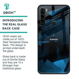 Polygonal Blue Box Glass Case For Xiaomi Redmi Note 8