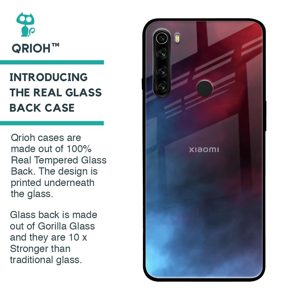 Smokey Watercolor Glass Case for Xiaomi Redmi Note 8