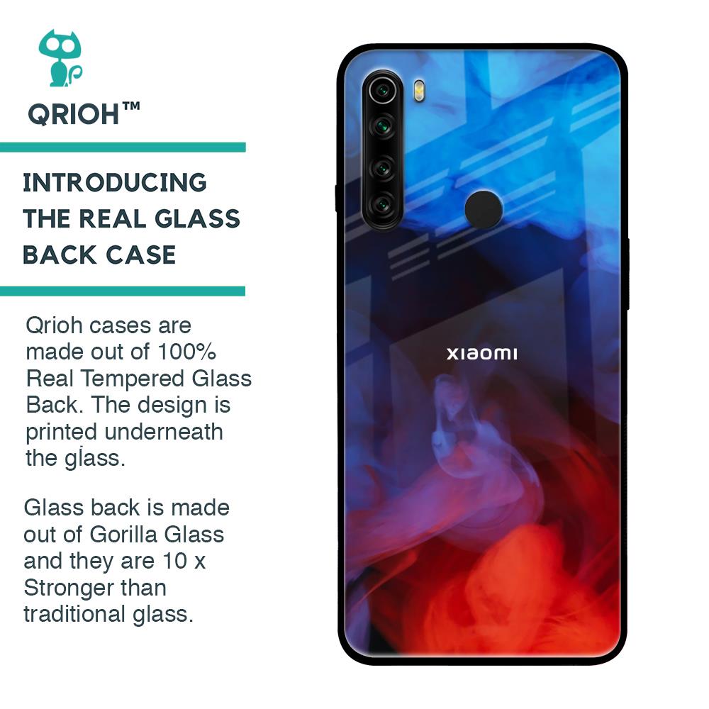 Dim Smoke Glass Case for Xiaomi Redmi Note 8