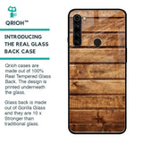 Wooden Planks Glass Case for Xiaomi Redmi Note 8